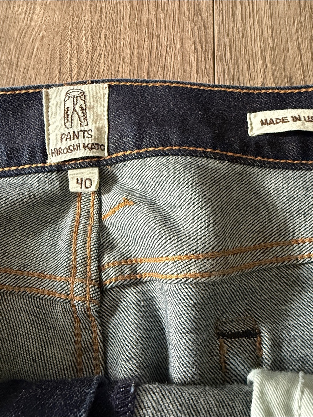 Dark blue jeans by Hiroshi Kato. - Picture 2 of 8